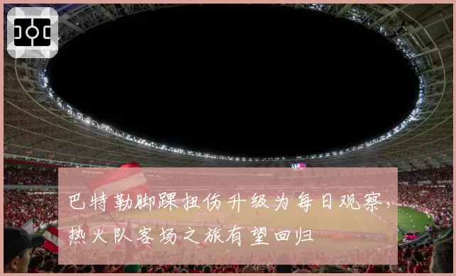 巴特勒脚踝扭伤升级为每日观察，热火队客场之旅有望回归